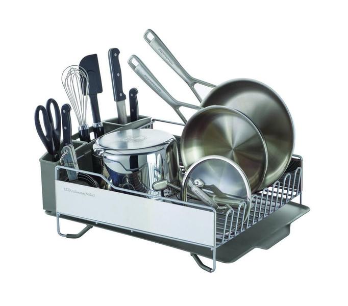 Imagem de KitchenAid Rack de prato de tamanho completo, cinza claro