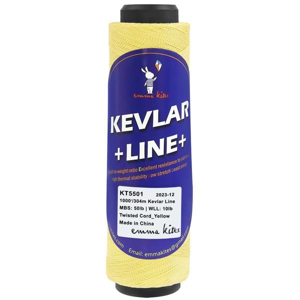 Kite Line emma kites Kevlar 50 libras, 1000 pés, corda de pipa torcida Imagem de Kite Line emma kites Kevlar 50 libras, 1000 pés, corda de pipa torcida
