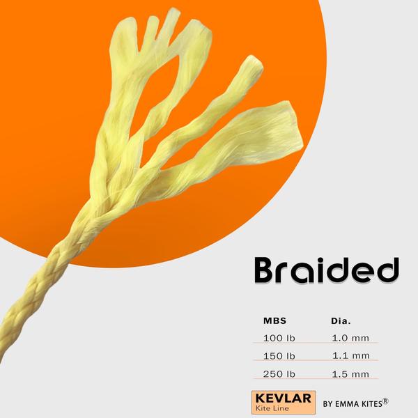 Kite Line emma kites Kevlar 50 libras, 1000 pés, corda de pipa torcida Imagem de Kite Line emma kites Kevlar 50 libras, 1000 pés, corda de pipa torcida