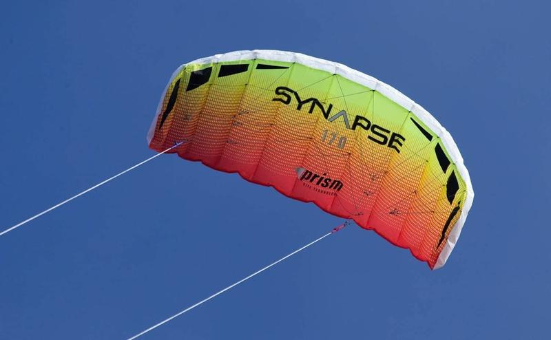 Kite Prism Kite Technology Synapse 170 Mango de linha dupla Imagem de Kite Prism Kite Technology Synapse 170 Mango de linha dupla