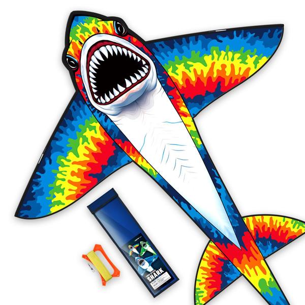 Kite SGFTre Colored Shark Stable, fácil de voar para crianças e adultos Imagem de Kite SGFTre Colored Shark Stable, fácil de voar para crianças e adultos
