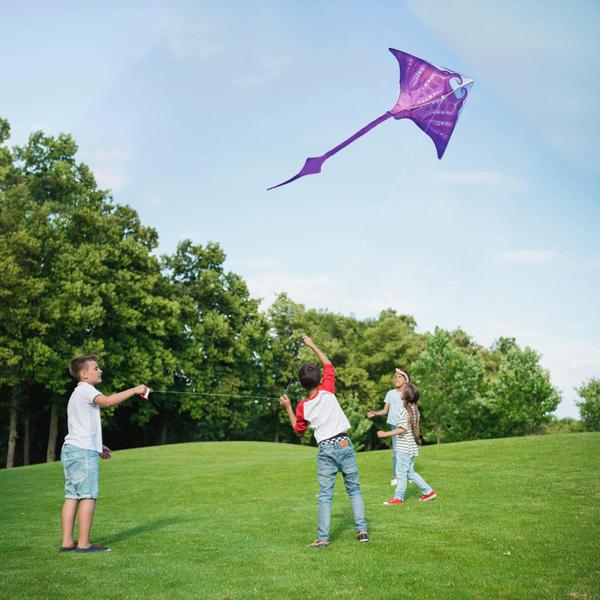 Imagem de Kite SGFTre Manta Ray Pink para crianças e adultos com linha Kite