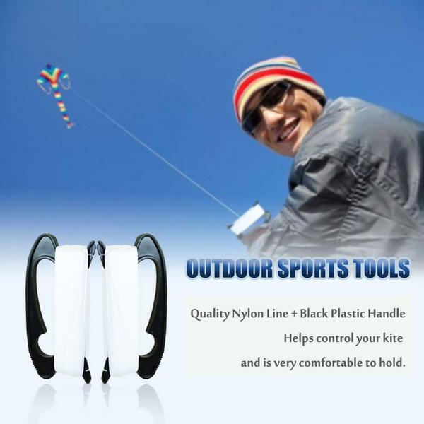 Kite String Handle ZUYYON 100m, pacote com 2 unidades com conector, linha de bobina Imagem de Kite String Handle ZUYYON 100m, pacote com 2 unidades com conector, linha de bobina