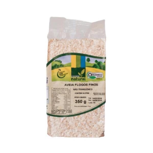 Kkit 2X: Aveia Em Flocos Finos Orgânico Coopernatural 350G Imagem de Kkit 2X: Aveia Em Flocos Finos Orgânico Coopernatural 350G