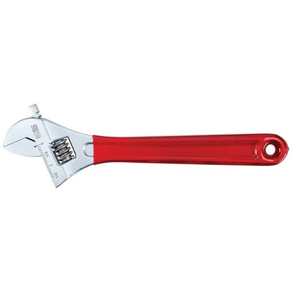 Imagem de Klein Tools D507-12 Chave de Ajustável de Acionamento, Forjada com mandíbula de capacidade extra e acabamento cromado polonês alto, 12 polegadas