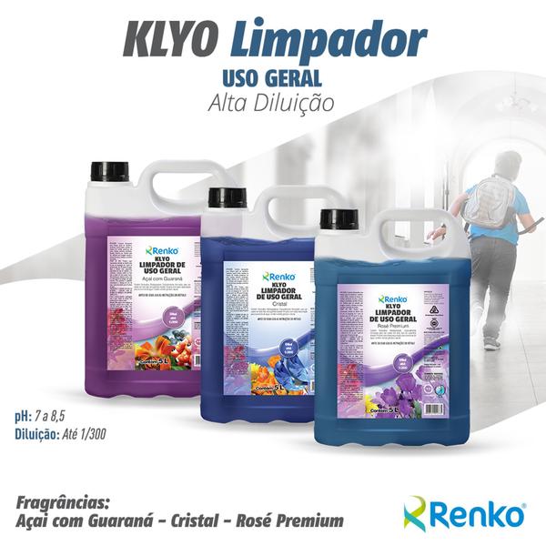 Imagem de Klyo limpador geral rose premium concentrado 1 litro renko