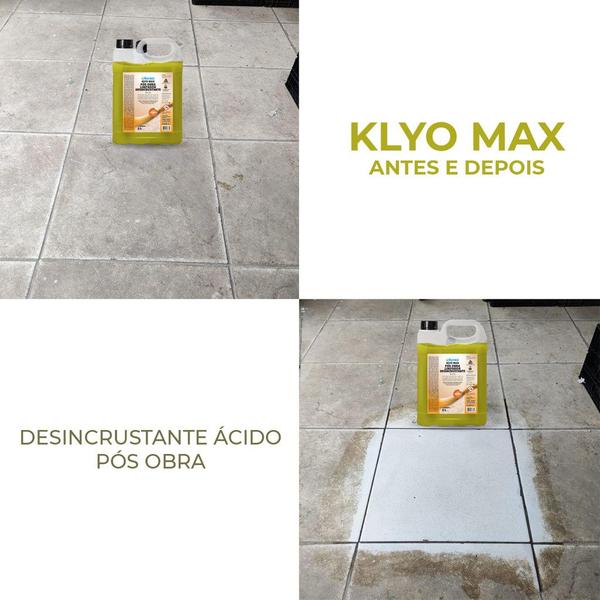 Imagem de Klyo Max Pós OBRA Limpador Desincrustante Acido 5Litro Renko