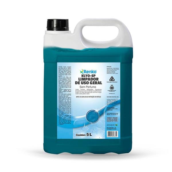Klyo Sp Limpador Geral Concentrado 5l Renko Imagem de Klyo Sp Limpador Geral Concentrado 5l Renko