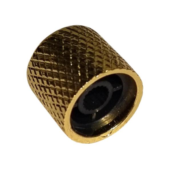 Imagem de Knob Baixo Guitarra Metal Curvo Sem Parafuso Dourado Unidade