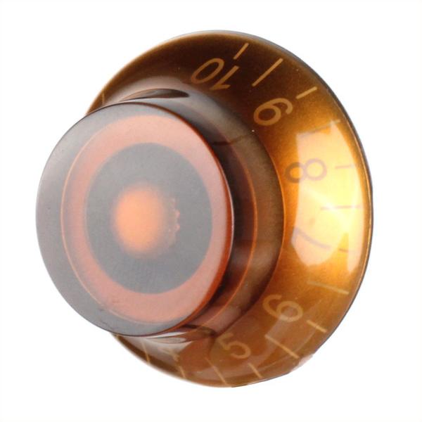 Knob Para Guitarra Les Paul Speed Control Top Hat Marrom - Thida Imagem de Knob Para Guitarra Les Paul Speed Control Top Hat Marrom