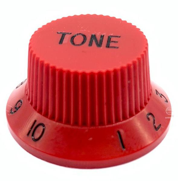 Imagem de Knob Plástico tone guitarra strato PST-T Vermelho Und