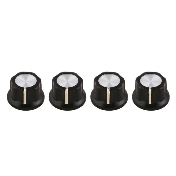 Imagem de Knobs para guitarra andaluz kn010-02 preto c/ 4 unidades