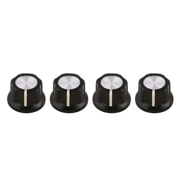 Imagem de Knobs Para Guitarra Andaluz Kn010-02 Preto Com 4 Unidades