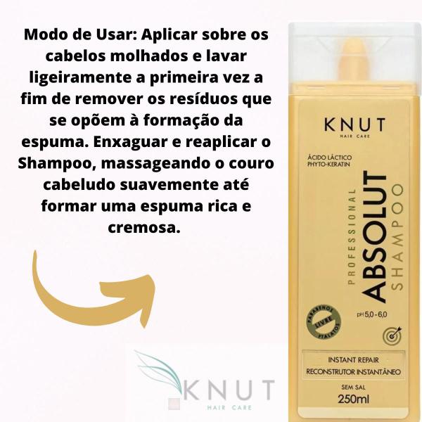 Imagem de Knut Absolut Shampoo Reconstrutor Instantâneo danificados  