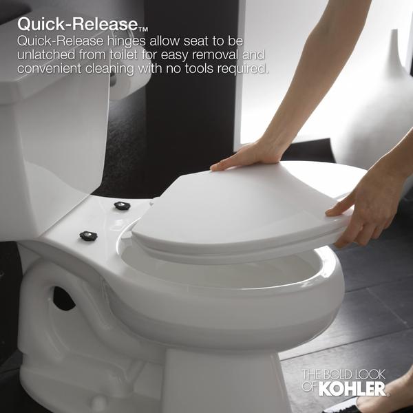 Imagem de KOHLER K-4636-96 Cachet Assento silencioso do vaso sanitário, biscoito, alongado