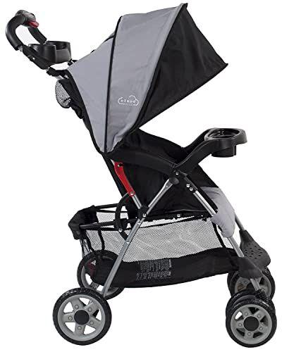 Imagem de Kolcraft - Cloud Plus Lightweight Easy Fold Compact Travel Carrinho de Bebê - Cinza Ardósia