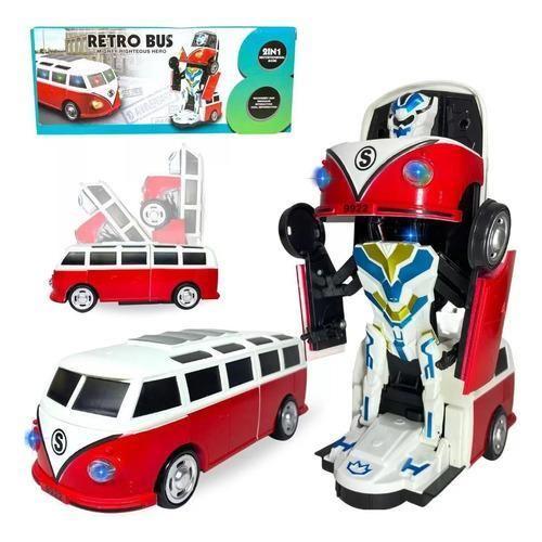 Imagem de Kombi Transformers Interativa com Movimentos Divertidos - 17 cm