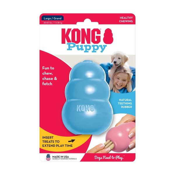 Imagem de Kong Puppy Large - Brinquedo Interativo Recheável p/ Cães Filhotes Grandes - (KP1)