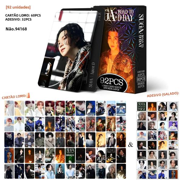 Imagem de Kpop Suga Lomo Card Idol 60 Plus 32 Pcs Álbum De Cartões Postais Impressão De Fotos Cartões