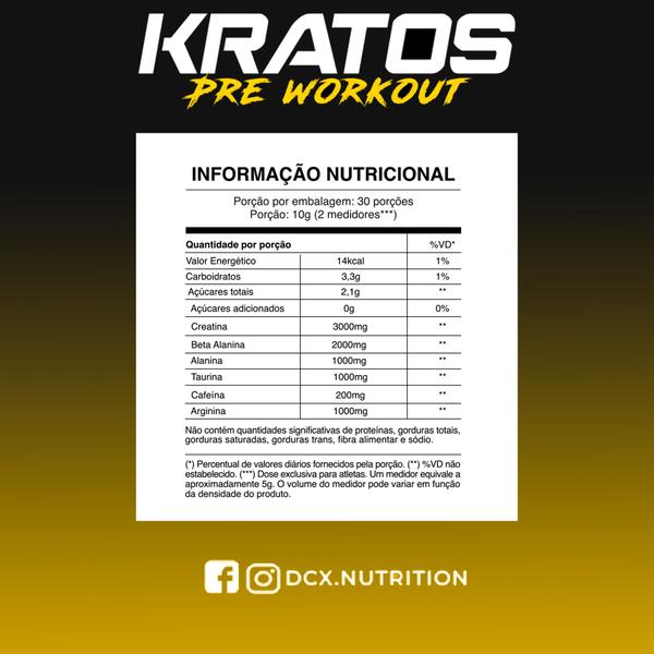 Kratos Pre Treino 300g Melancia - Dcx Nutrition Imagem de Kratos Pre Treino 300g Melancia