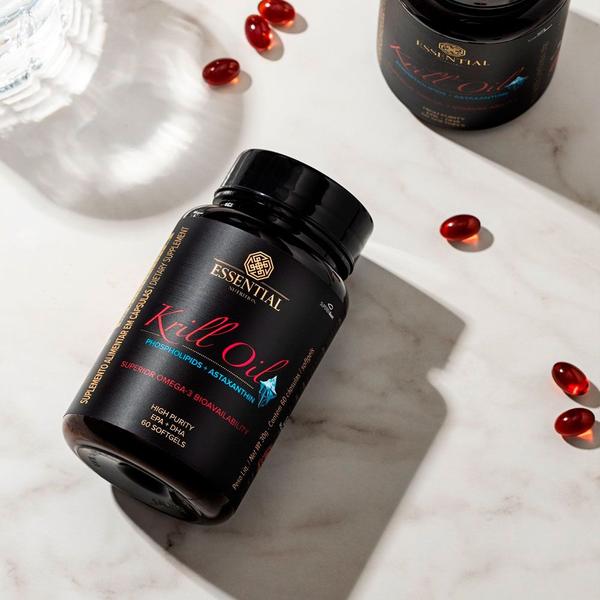 Imagem de Krill Oil Omega 3 + Astaxantina (60 Softgels) - Essential Nutrition