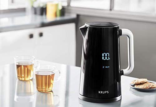 Imagem de KRUPS BW801852 Smart Temp Digital Kettle: Prepare chá e café. Interior Inoxidável Completo e Segurança Off, 1,7 Litro, Preto