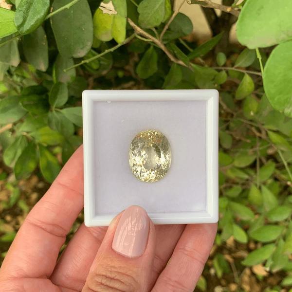 Imagem de Kunzita Amarela Oval 28,04ct