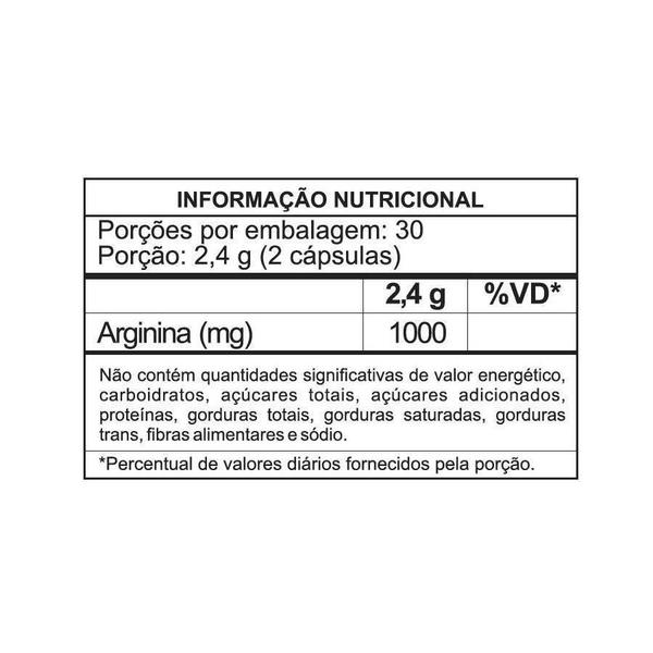 Imagem de L-Arginina 1000 Mg 60 Cápsulas