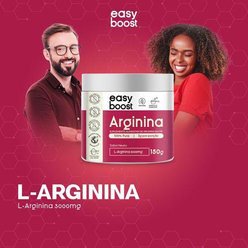 Imagem de L-arginina Easy Boost Arginina Em Pó 3000mg 300g Kit 2x