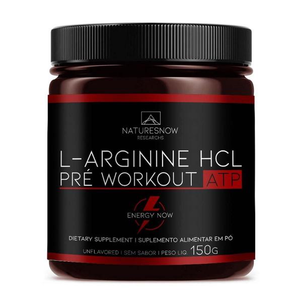 Imagem de L-Arginine Hcl Atp 150 G - Natures Now Sem Sabor 150 G