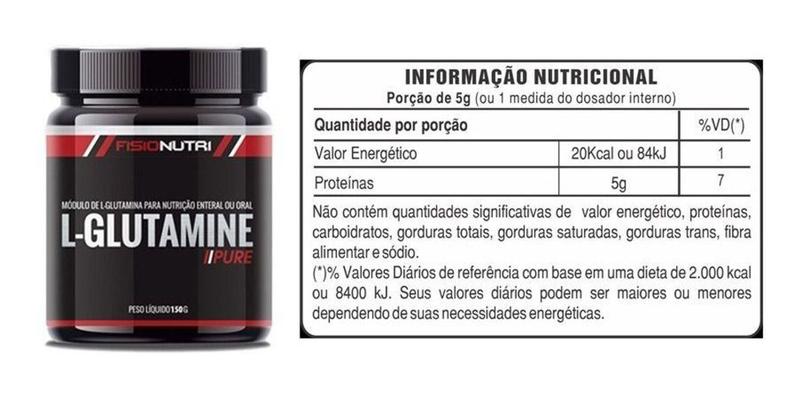 Imagem de L-glutamine Pure - 150g - Recuperação Muscular - Fisionutri