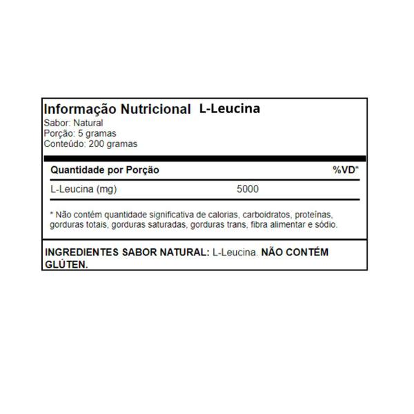 Imagem de L-Leucina 200g Growth Supplements - Sabor Natural