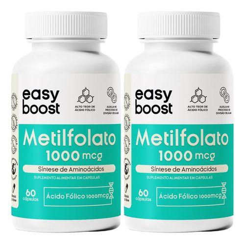 Imagem de L-metilfolato De Cálcio 1000mcg Easyboost Ácido Fólico 60cps