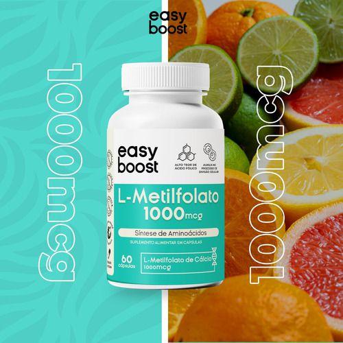 Imagem de L-metilfolato De Cálcio 1000mcg Easyboost Ácido Fólico 60cps