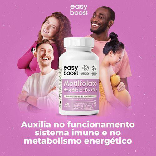 Imagem de L-metilfolato De Cálcio B6 B12 Easyboost Ácido Fólico 60caps