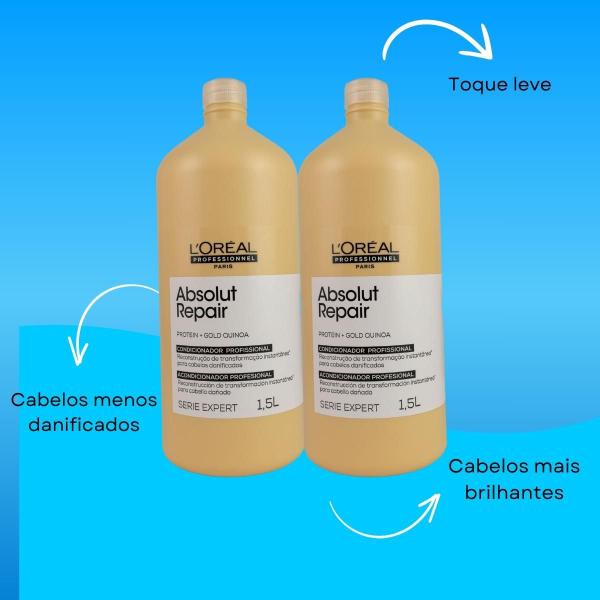 Imagem de L'Oréal Professionnel Absolut Gold Kit 2 Condicionador 1,5L