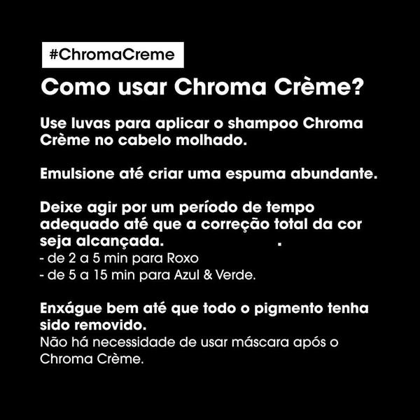 Imagem de L'Oréal Professionnel Chroma Crème Green Dyes Shampoo para Correção de Cor