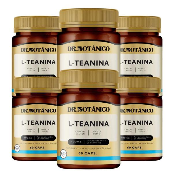 L teanina 400mg 60 capsulas dr botanico Imagem de L teanina 400mg 60 capsulas dr botanico