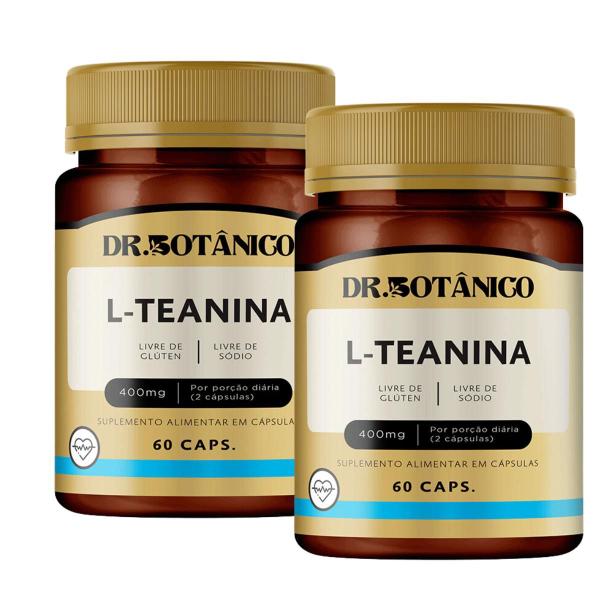 L teanina 400mg 60 capsulas dr botanico Imagem de L teanina 400mg 60 capsulas dr botanico