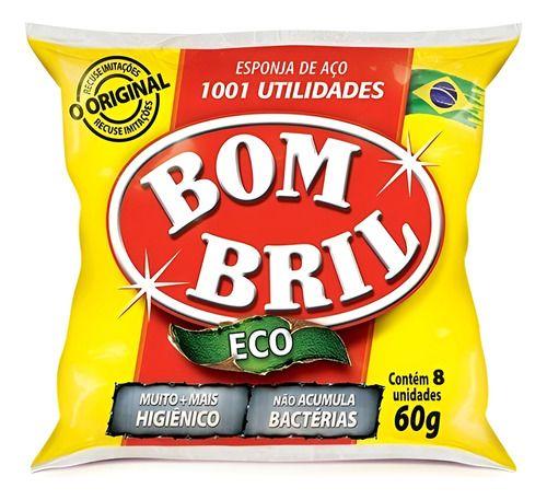 Imagem de Lã De Aço Bombril Econômica Pacote Com 8 Unidades