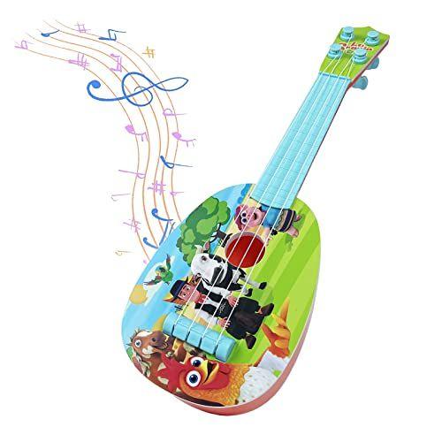 Imagem de La Granja de Zenon Cartoon Cartoon Mini Ukulele Brinquedos 15in' Crianças Educações Zenon's Guitarra Fazenda Cordas Aprendendo Brinquedos para Crianças e Crianças Iniciantes Dia das Crianças Dia dos Santos Dia dos Santos