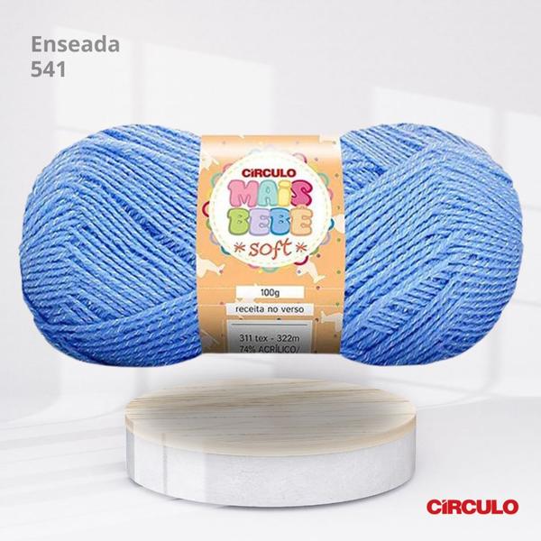 Imagem de Lã Mais Bebê Soft Circulo 100g Cor Enseada 541