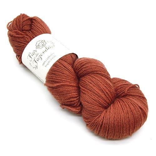 Imagem de Lã Merino Fingering 4ply 100g - Tingimento Pau-Brasil