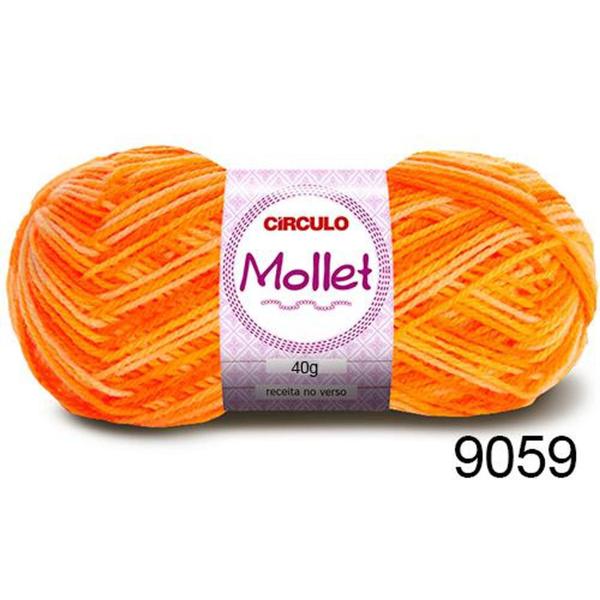 Imagem de Lã Mollet Círculo Cor Mesclada 9059 Laranja 100g