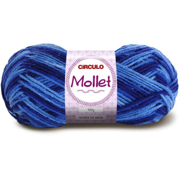 Imagem de Lã Mollet Multicolor 200m 100g Amuleto 9172 Círculo - Circulo