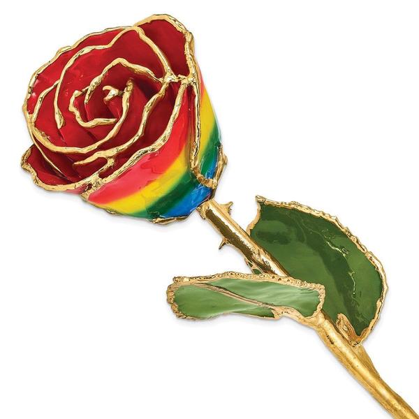 Imagem de Laca Mergulhada Ouro Trim Rainbow Rose