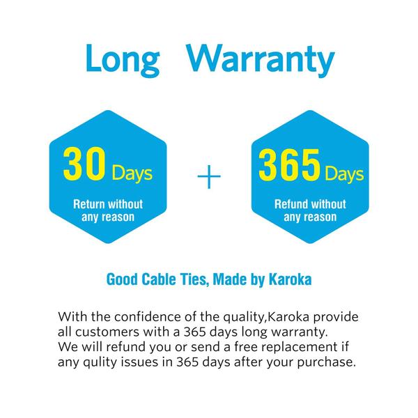 Laços de zíper Karoka Heavy Duty 30 cm com 54 kg de resistência à tração 100 Imagem de Laços de zíper Karoka Heavy Duty 30 cm com 54 kg de resistência à tração 100