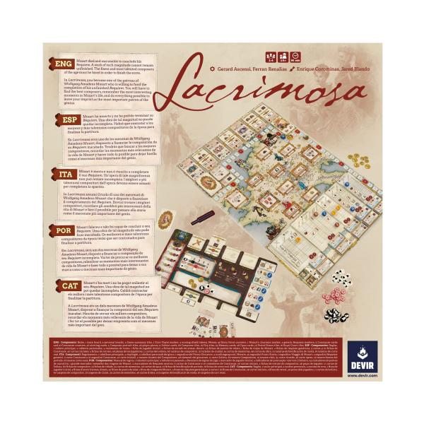 Lacrímosa - Jogo de Tabuleiro - Devir Imagem de Lacrímosa - Jogo de Tabuleiro - Devir