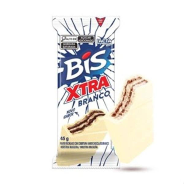 Lacta Chocolate Bis Xtra Branco 45 gramas Imagem de Lacta Chocolate Bis Xtra Branco 45 gramas