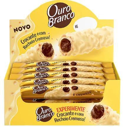 Lacta wefer recheado ouro branco 24x41,5 - MONDELEZ Imagem de Lacta wefer recheado ouro branco 24x41,5